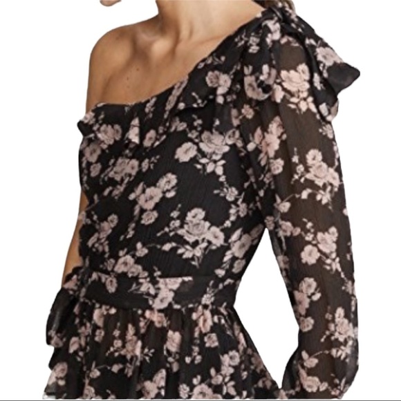 For Love & Lemons Theo One Shoulder Blouse - Picture 3 of 8